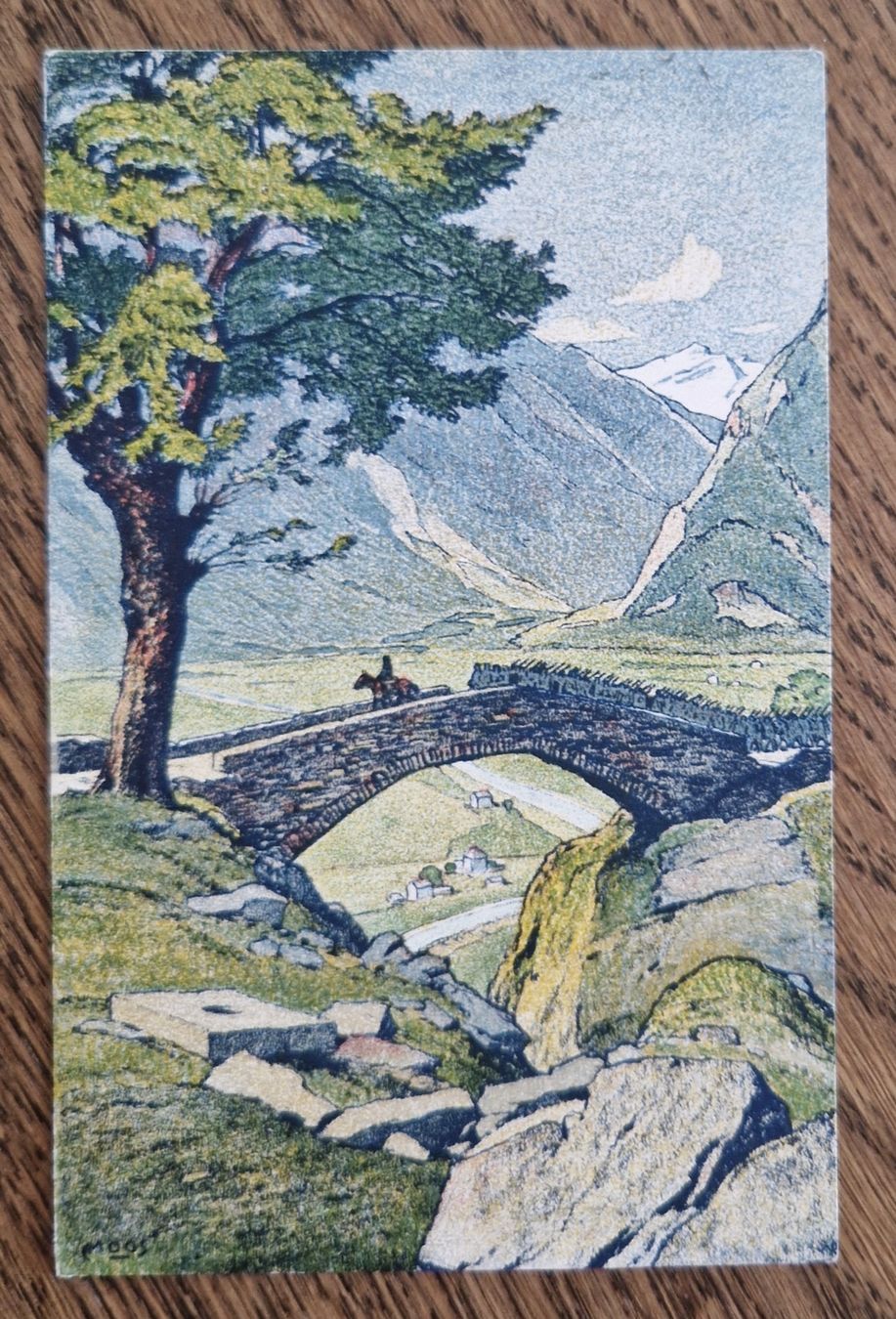 Cartoline postali: Ponte del Ticino,  Pro Juventute 1918 – Usato da Ebikon venduto da Donar50