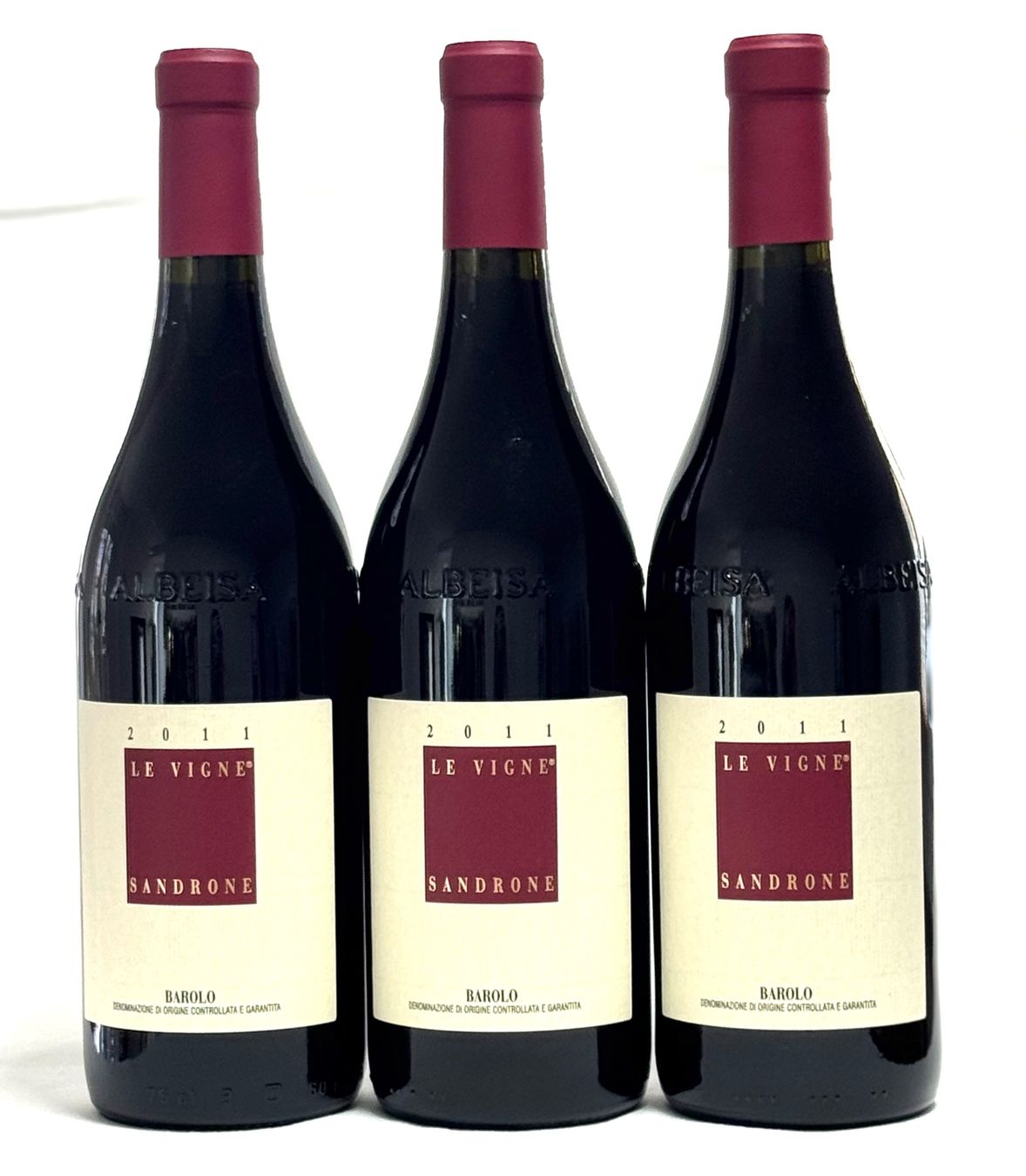 Vino: 3 x SANDRONE BAROLO LE VIGNE 2011 – Nuovo e nell'imballaggio originale da Sils/Segl Baselgia venduto da myCantina