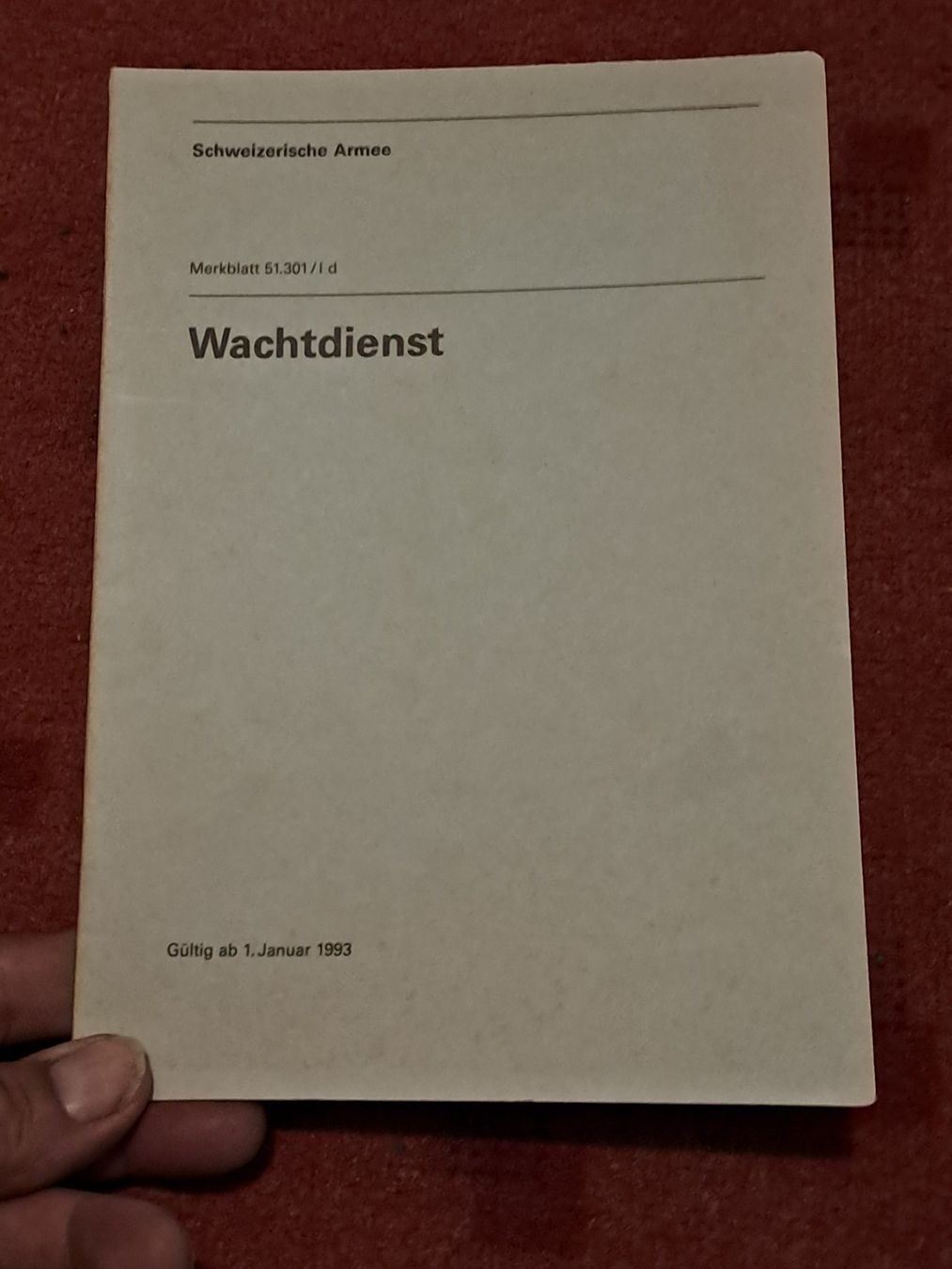 Libri: Reglement  " Wachtdienst " – Usato da St.Gallen venduto da Infanteriewerk 1