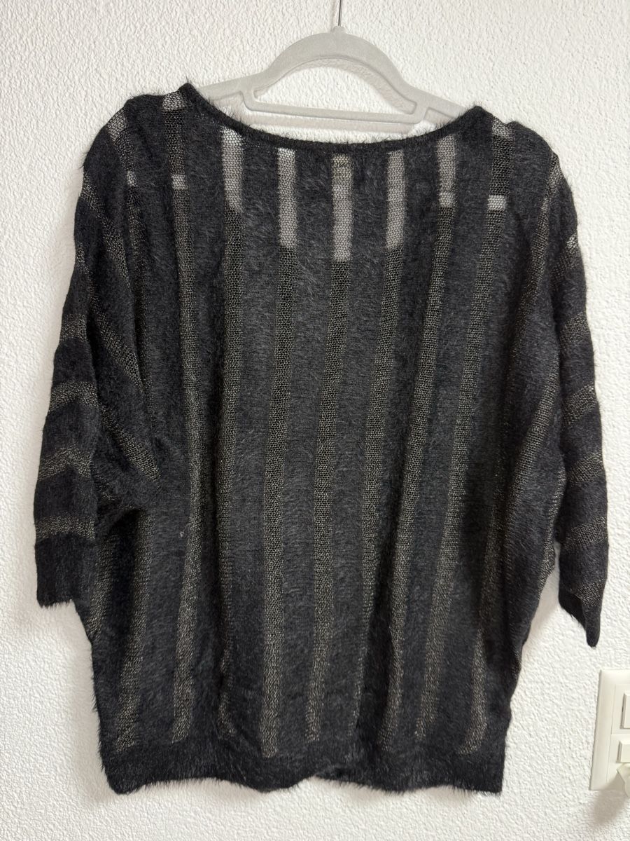 Only Maglioni & Felpe: ONLY Damen Pullover schwarz transparent, Gr. M – Usato da Wallbach venduto da ale_db7t 1