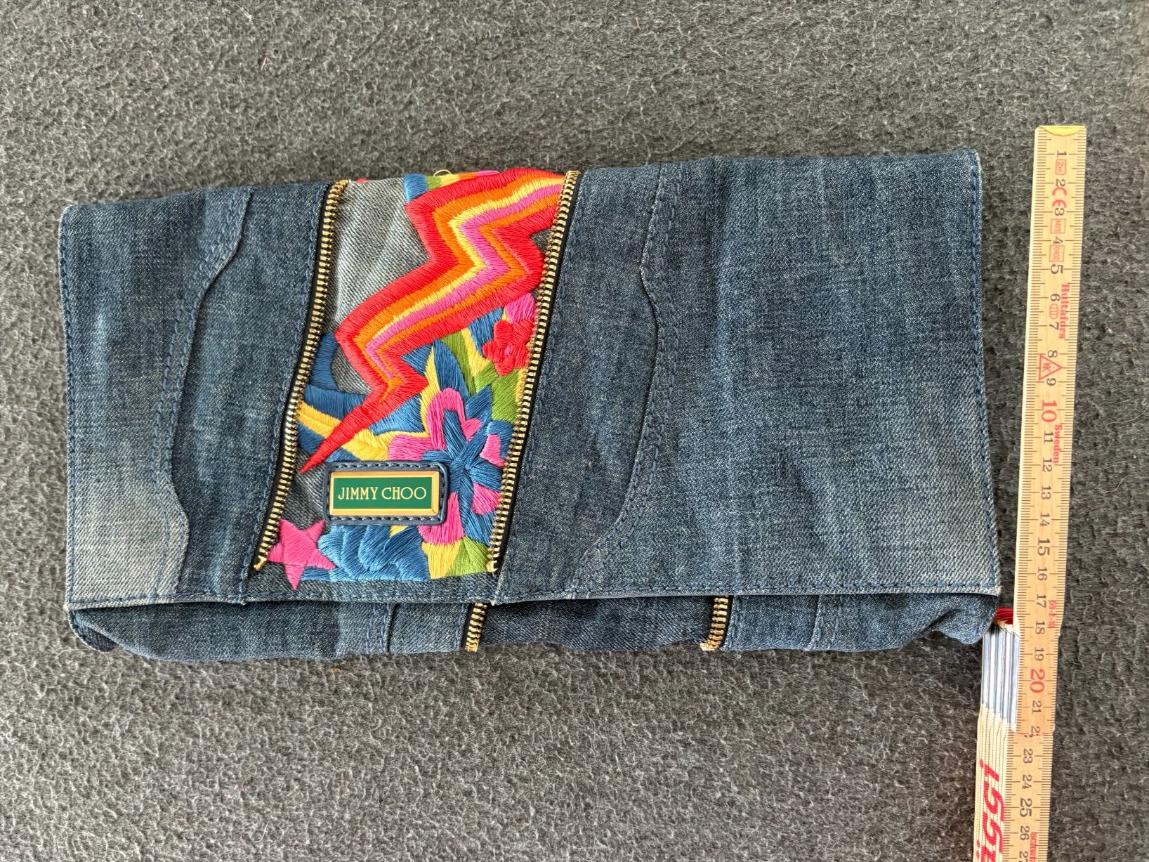 Jimmy Choo Borse da donna: Jimmy Choo Clutch - Denim/Leder – Usato da Däniken SO venduto da Maria_F 1