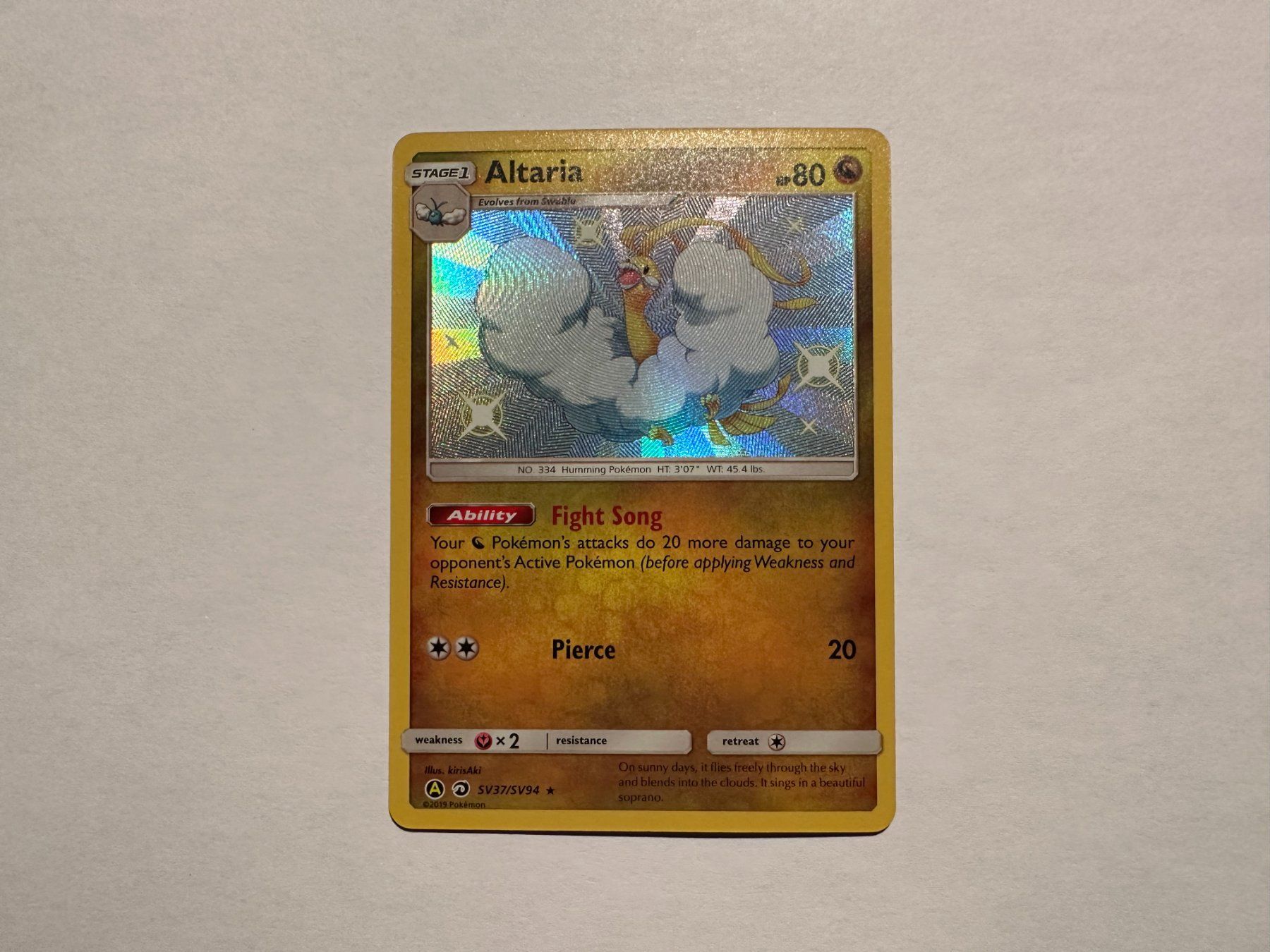 Pokémon Carte collezionabili: Altaria Shiny Hidden Fates EN – Usato da Hagendorn venduto da Pokecollectorch 1