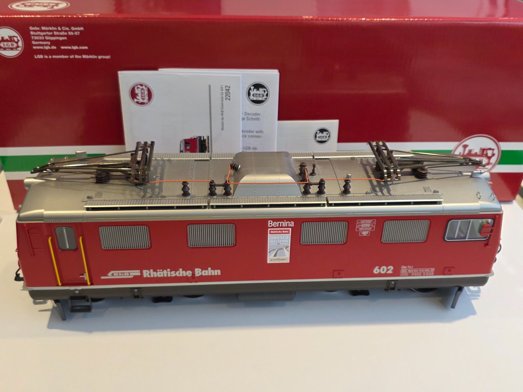 LGB Modellini di ferrovie: LGB 22042 RhB Ge 4/4 I – Nuovo e nell'imballaggio originale da Wallisellen venduto da SkipG45 7
