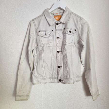 Weisse Jeansjacke Gr. 164 - ideal für den Frühling!