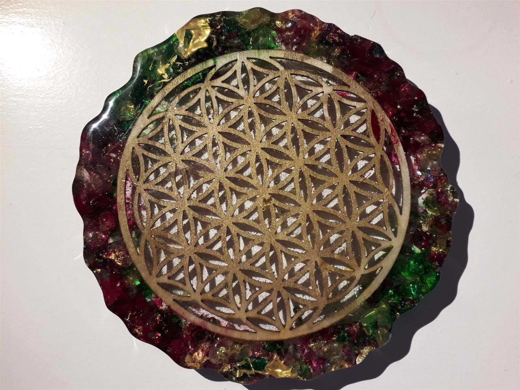 Minerali & Pietre curative: ORGONIT Platte * BLUME DES LEBENS – Nuovo e nell'imballaggio originale da Aeschi b. Spiez venduto da KRONLICHT