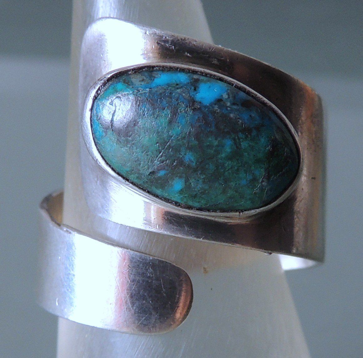 Ringe: Türkis Malachit Silber 900 Fingerring – Gebraucht aus Waldenburg von schaller707 2