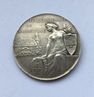 1910 Medaille Fete de Gymnastique Fribourg Silber