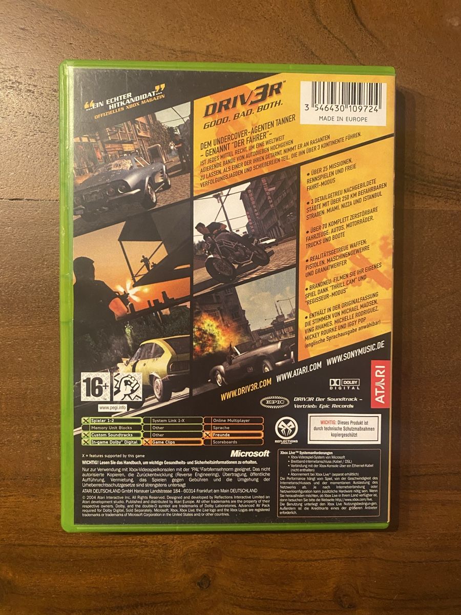 Microsoft Giochi: DRIV3R / Driver 3 für Xbox – Usato da Thunstetten venduto da Virus_33 2