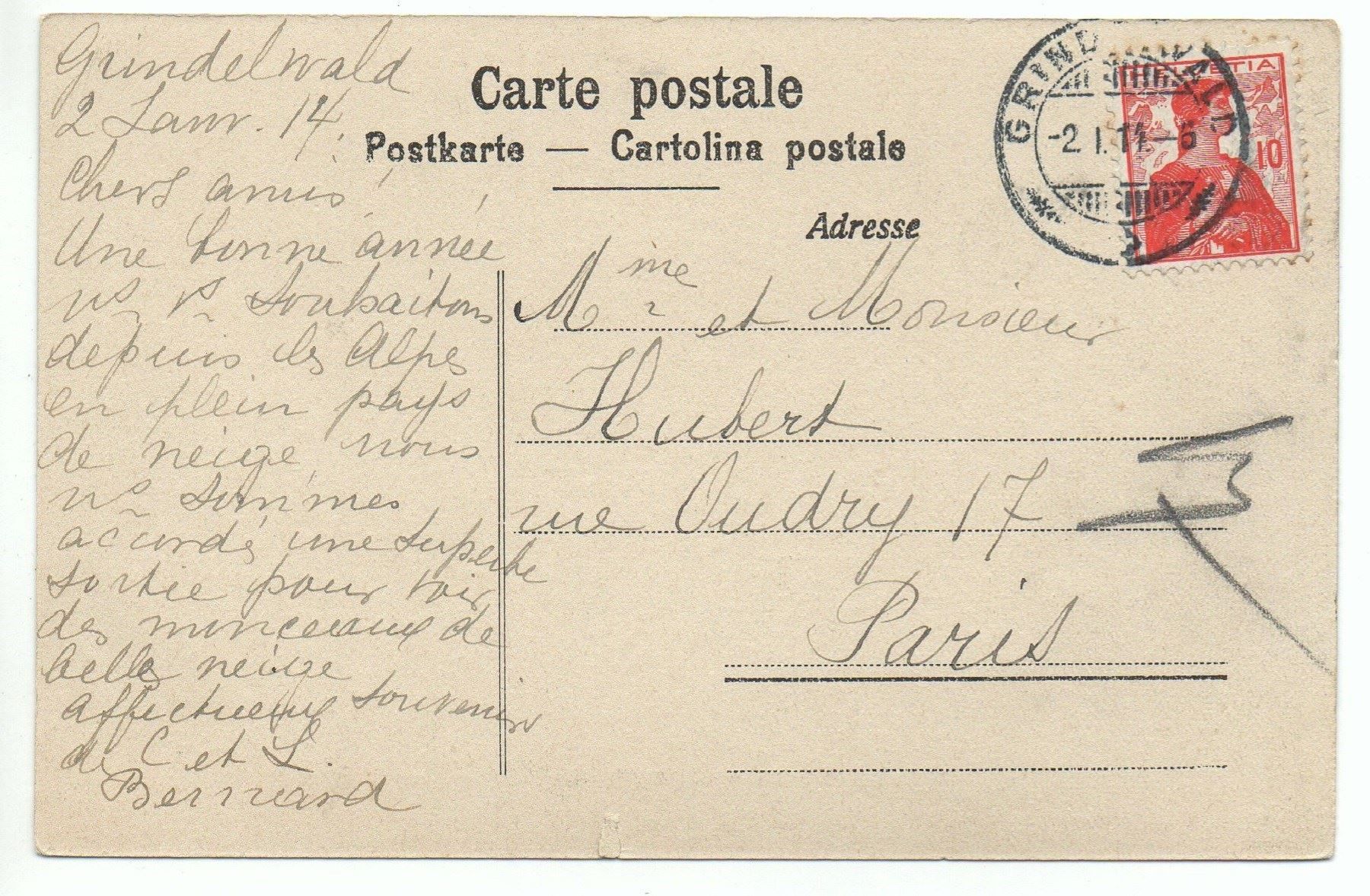 Cartoline postali: GRINDELWALD Skating-Rink – Usato da Jona venduto da philajona 1