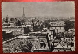 Paris - Perspective des sept ponts 1956