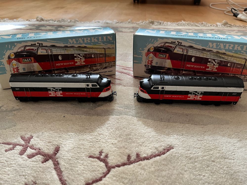 Märklin HO 1/87 - Locomotive Diesel New Haven 337 - Réf 3062/4062 - Occasion