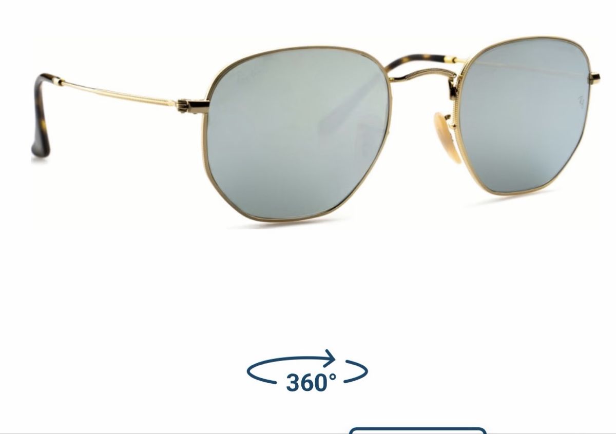 Ray-Ban Lunettes & Verres: Ray-Ban Hexagonal Gold RB3548-N  – D'occasion à Müllheim Dorf par Nic1986 4