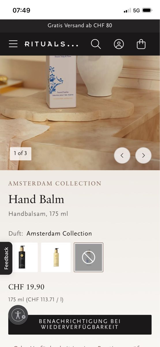 Rituals Idratazione: Rituals Hand Balm originalverpackt  – Nuovo e nell'imballaggio originale da Rüti ZH venduto da Tal_ga6N 4