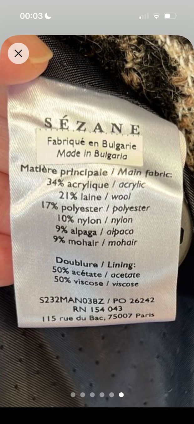 Sezane Cappotti: Sezane Coat Andrew Leo Size S – Usato da Küsnacht ZH venduto da CeciliaH 3