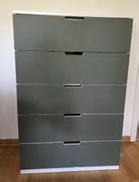 IKEA Nordli Kommode (5 Schubladen, 2er + 3er) – grün foliert