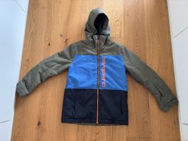 Skijacke Quiksilver Grösse 14/L blau/grün/schwarz