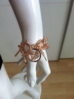 🤩ZARA BRONZE ARMBAND MIT ANHÄNGER & STRASS NEU