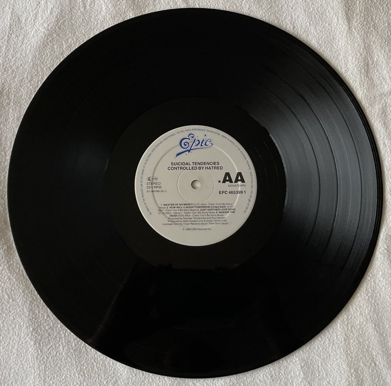Schallplatten: Suicidal Tendencies – Controlled By Hatred - LP - 1989 – Gebraucht aus Uster von Zardodel 2
