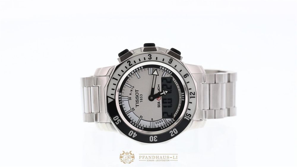 Tissot Sea-Touch Stahl Herren Taucheruhr ungetragen 2