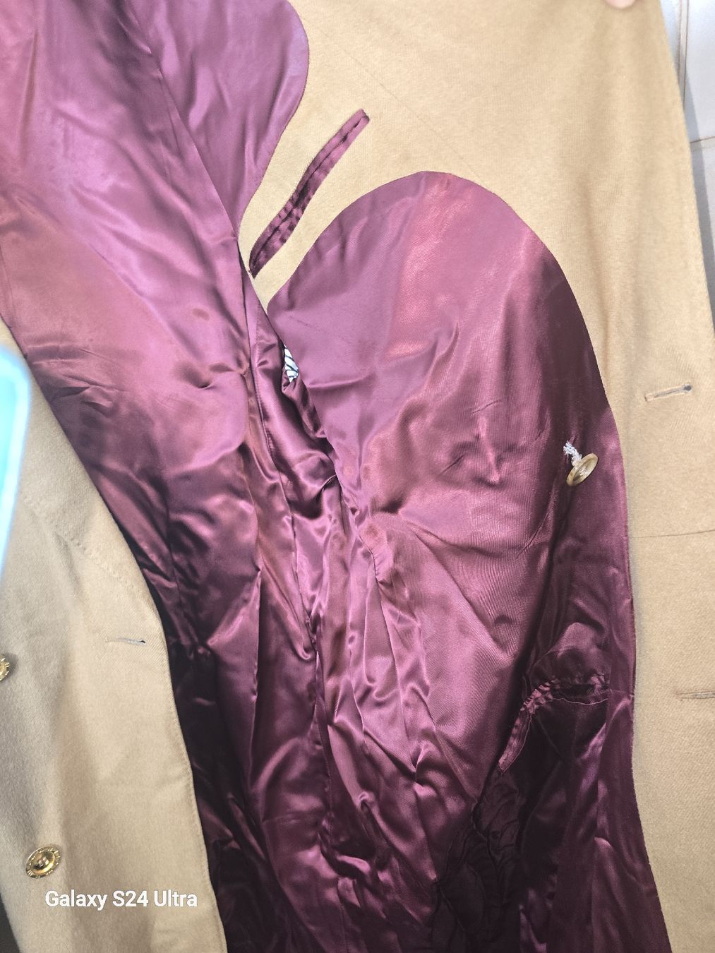 Cappotti: Edler Vintage Wollmantel, Camel – Usato da Gelterfingen venduto da charly3333 2