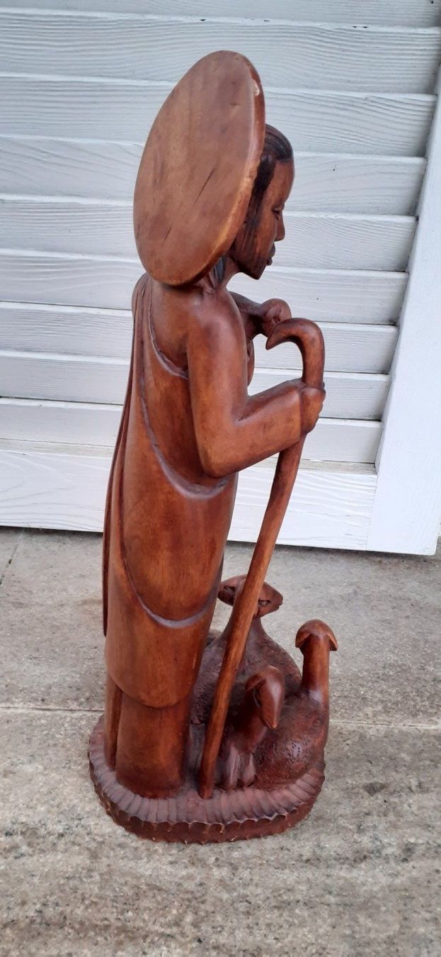 Skulpturen & Statuen: Krippenszene Hirte geschnitzte Skulptur – Gebraucht aus Mörschwil von antiksalon21 8