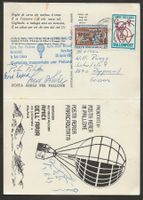 Ballon Schweiz HB-BOP 1969 Italien Mailand Saronno Luftpost