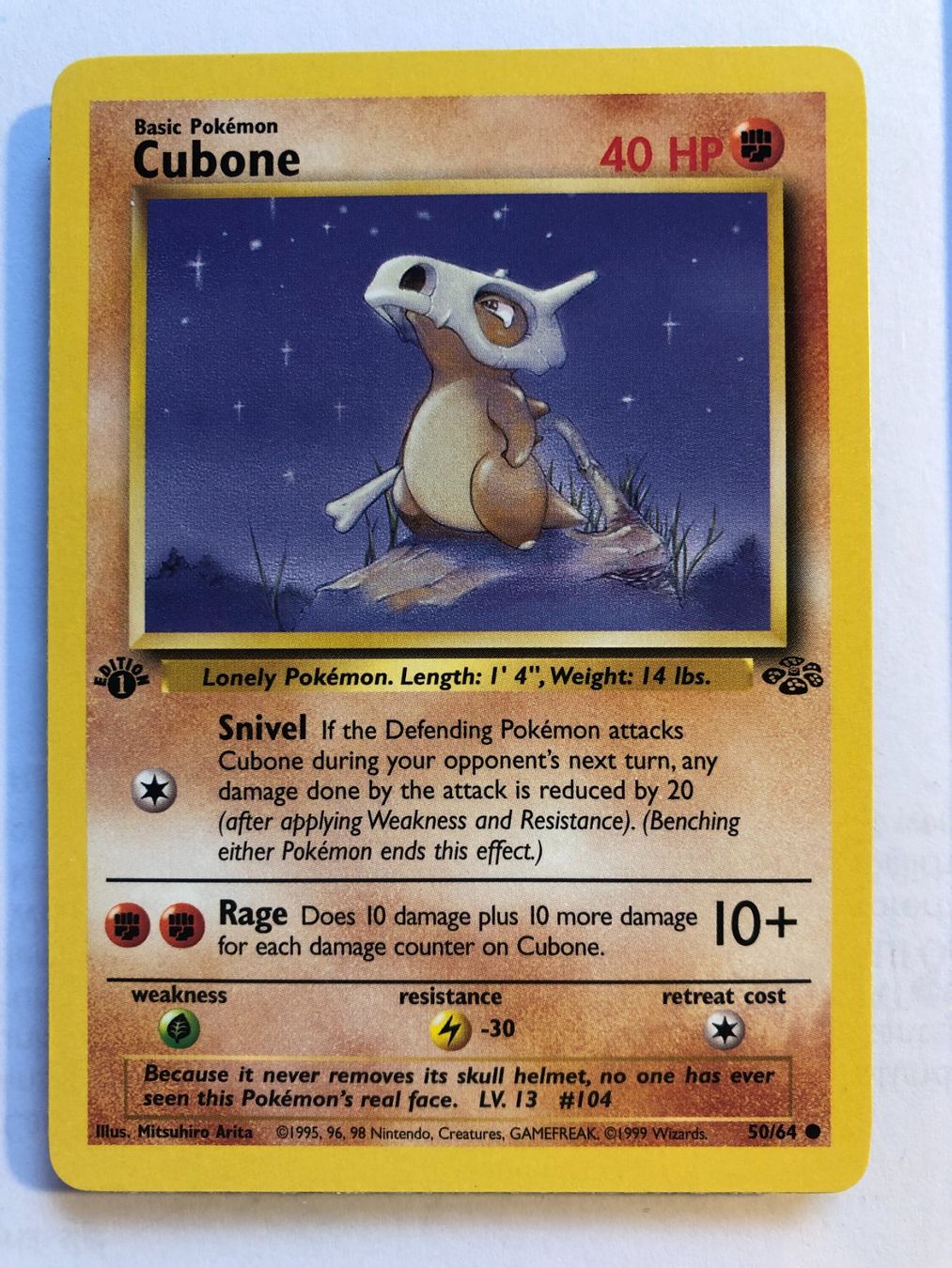 Carte collezionabili: Cubone 1st Jungle - MINT - ab 1.- – Usato da Giubiasco venduto da dan_pr8b