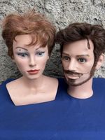 2 Friseurkopf Bergmann Damen und Herren Set gebraucht
