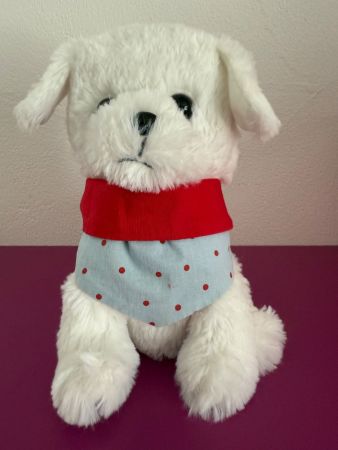 Halstuch Bandana für einen  kleinen Hund - Blau / Red Points