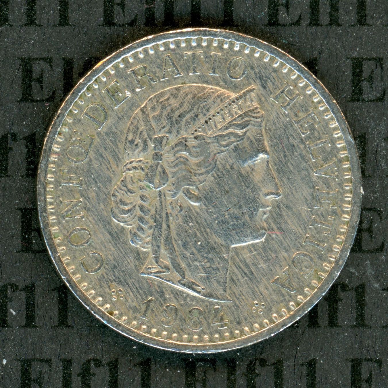 Tutti le monete: CHF___0.20 1984 -vz 20 Rappen – Usato da Widnau venduto da Elf11