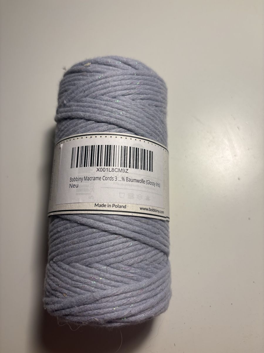 Cordicelle & Fili: Bobbiny Makramee Garn • Glossy Iris • 3mm • Neu – Nuovo e nell'imballaggio originale da Flumenthal venduto da algr4444 1