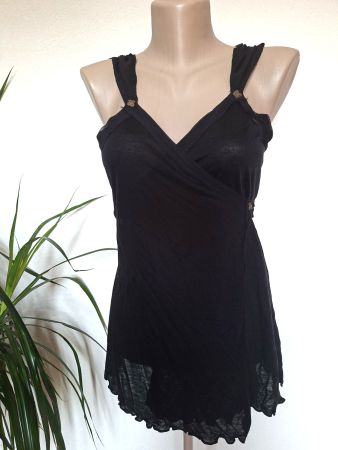 Top noir cache-cœur -KOOKAI– Taille 38