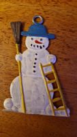 Nostalgischer Zinn Christbaumschmuck "Schneemann"