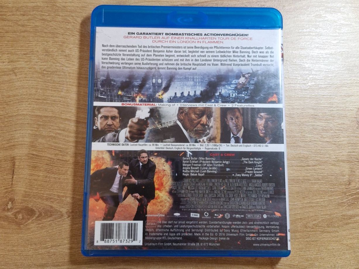 Tutti i DVDs: London has Fallen (2016) Bluray – Usato da Pfungen venduto da Whitie 1