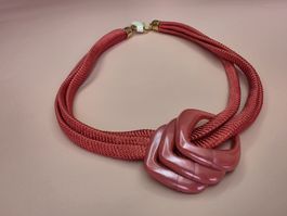 Halskette  mit Anhänger Rosa 