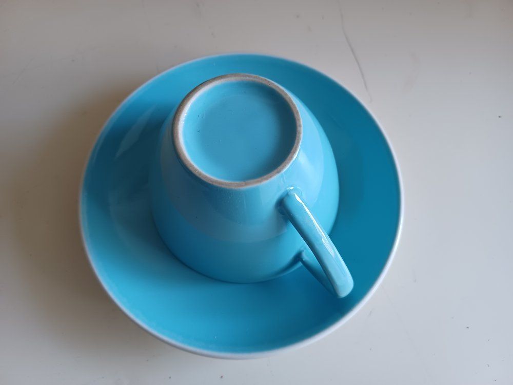 Rössler Tazze: RÖSSLER Tasse und Untertasse BLAUE -B30 – Usato da Morges venduto da vimajes12 4
