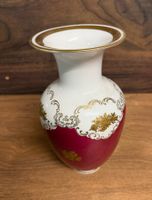 Elegante Vintage Blumenvase, Made in Germany, Rot/Gold!