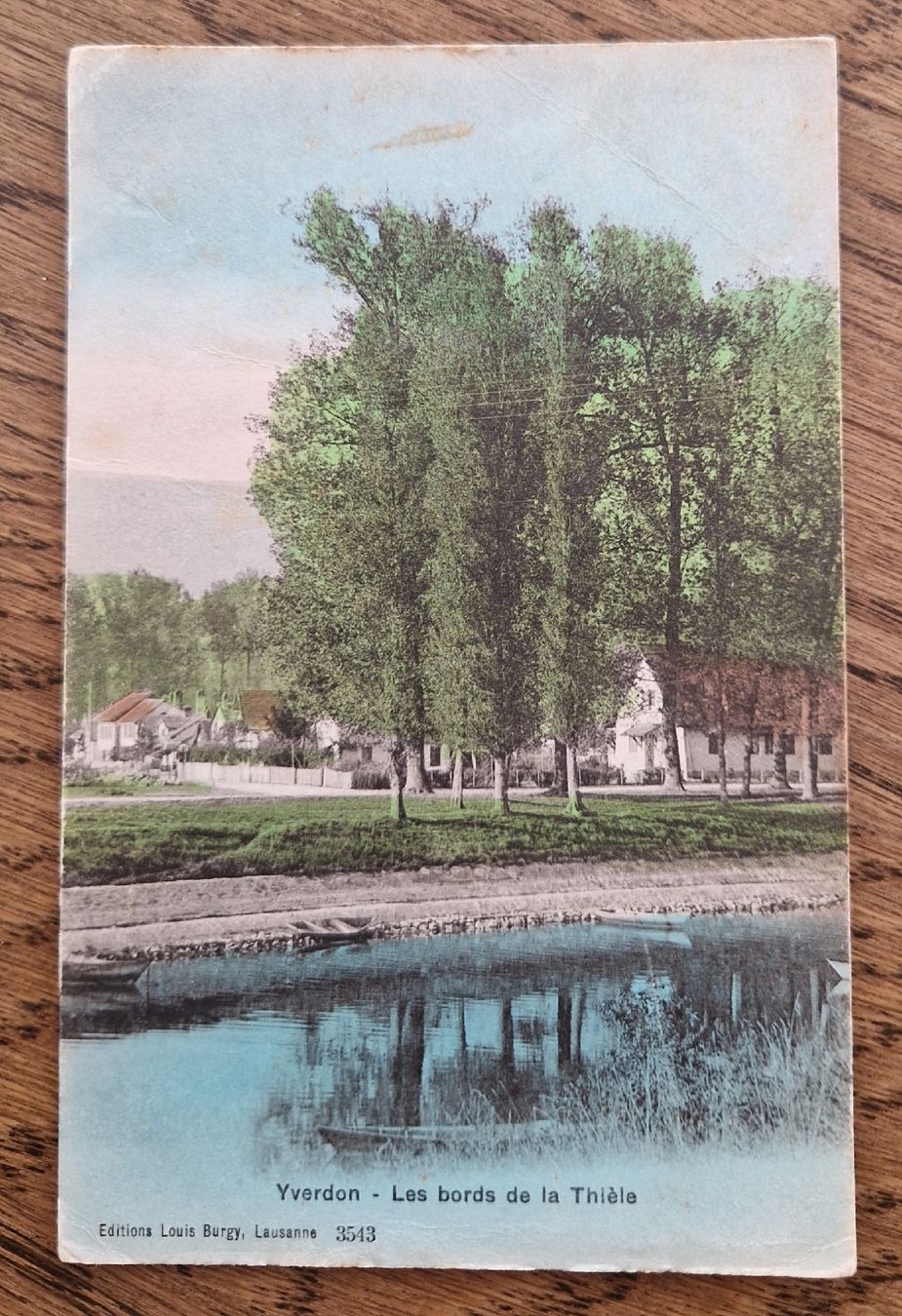 Cartoline postali: Yverdon - Les bords de la Thièle – Usato da Ebikon venduto da Donar50