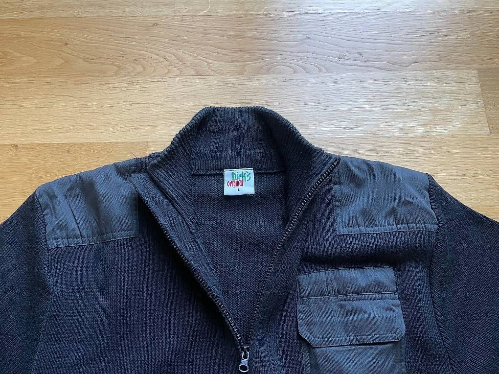 Maglioni & Felpe: Neu: Piloten-Jacke, Strickjacke, schwarz, Gr. L – Nuovo e nell'imballaggio originale da Luzern venduto da MaxPower03