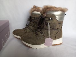 Pesaro Schnürrboots Winterboots Gr.37 Baige gefüttert Neu