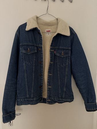 Levi's Sherpa Jeansjacke Grösse 16 guter Zustand