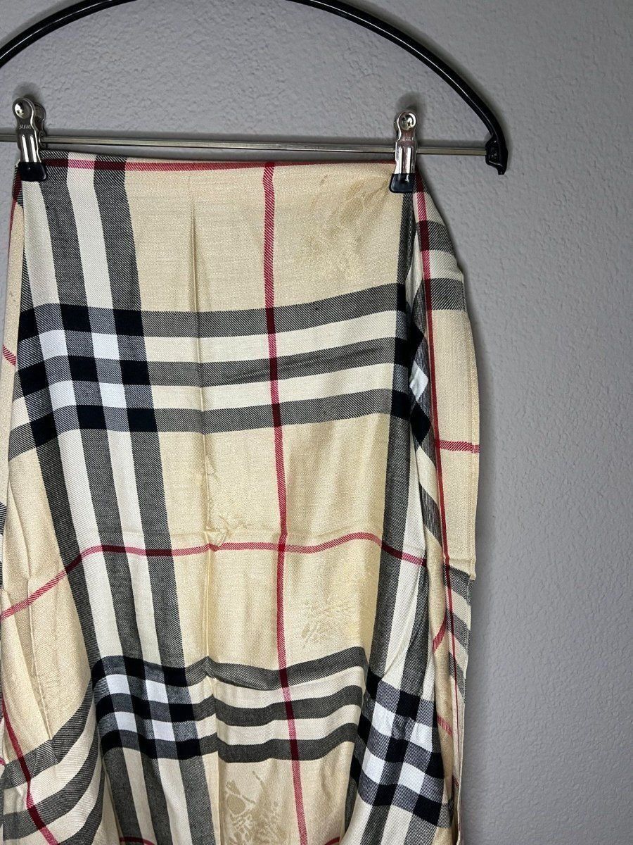 Foulard & Sciarpe: beiger Kaschmirschal mit Muster – Nuovo (secondo la descrizione) da Muri b. Bern venduto da michellew23 1