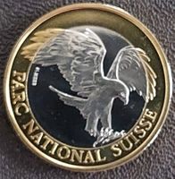 10 Fr. Gedenkmünze 2008 stgl. Steinadler aus Münzsatz
