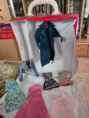 Kleider für Barbie inkl tragbares Köfferli - Sommerschnäppli