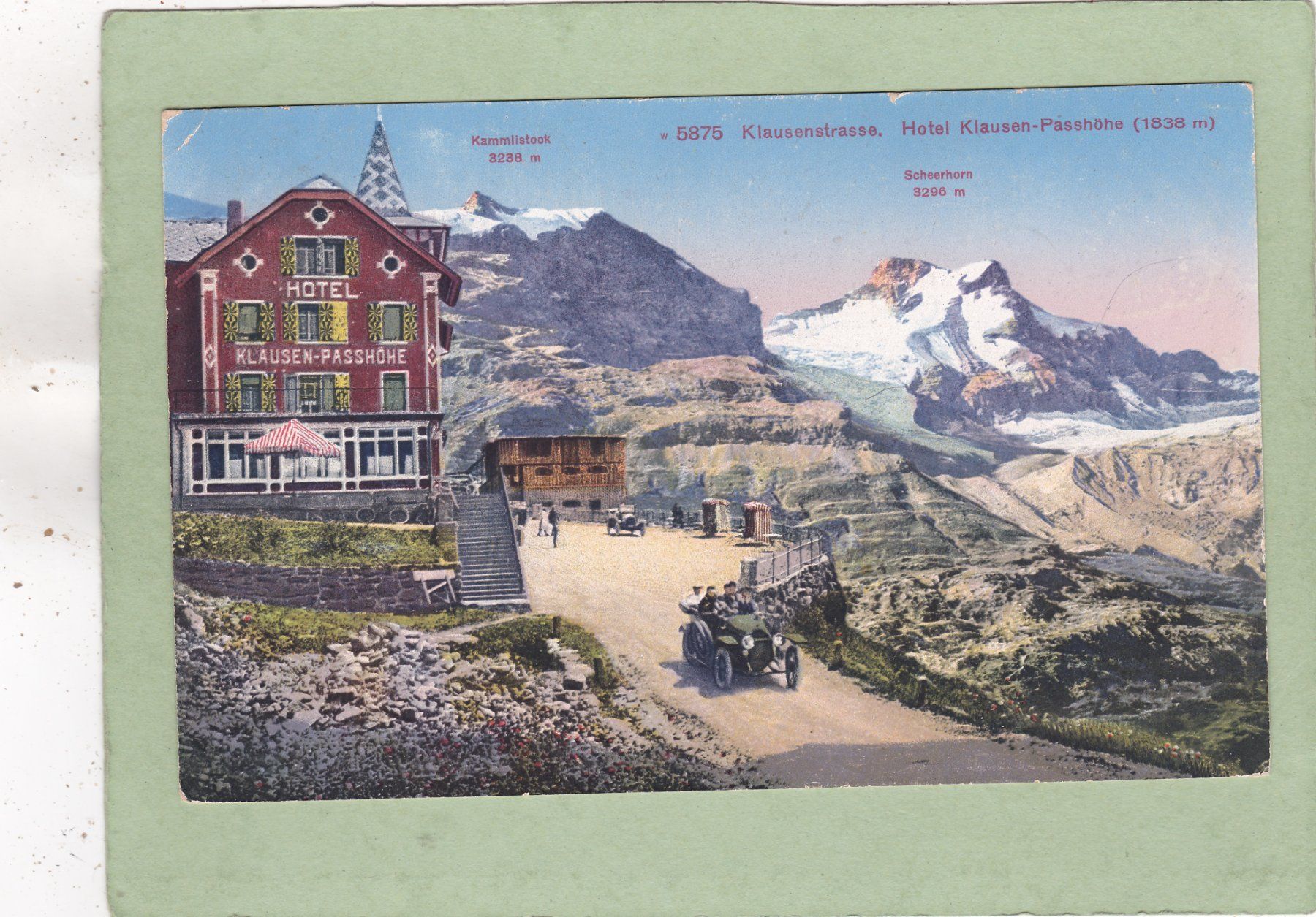 Cartoline postali: Klausenstrasse Hotel Klausen Passhöhe – Usato da Herisau venduto da Lisegrat2008