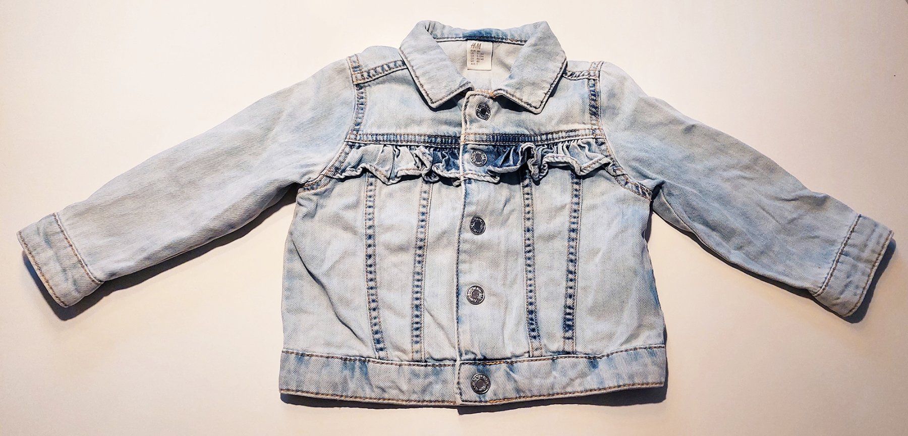 H&M Jacken & Mäntel: JEANSJACKE | DENIM | Grösse 80 | Jeansblau – Gebraucht aus Oberweningen von Feindesign