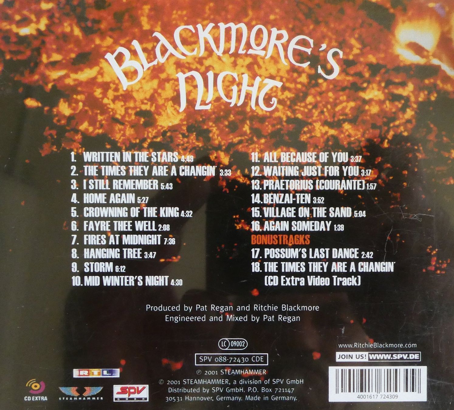 CD: Blackmores Night - Fires at midnight – Usato da Jegenstorf venduto da Ak50 1