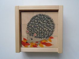 Würfelmosaik mit TIEREN, Klötzli-Puzzle / Atelier Fischer