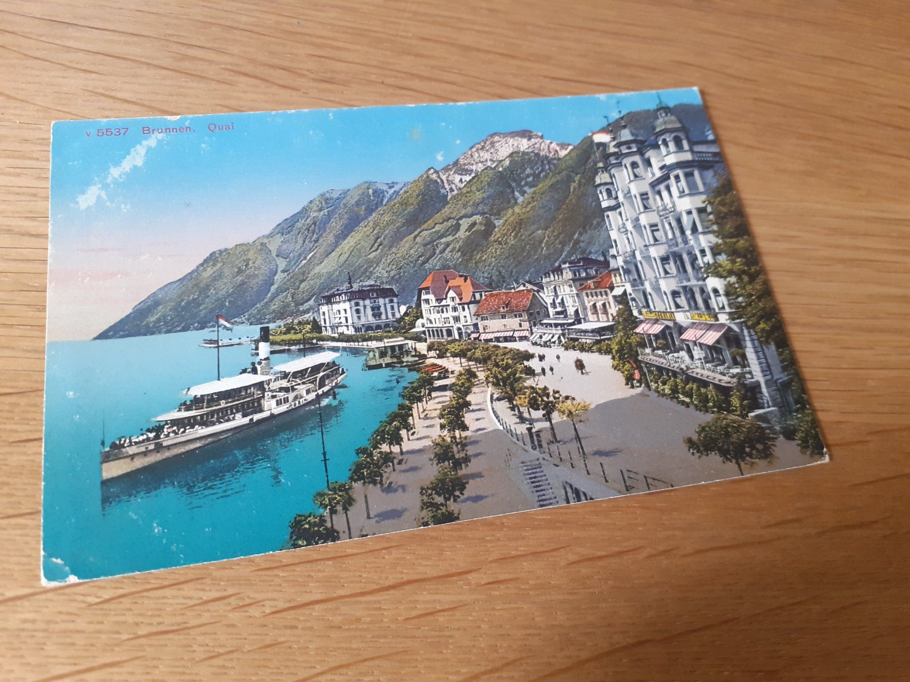 Cartoline postali: BRUNNEN - QUAI - DAMPFER URI – Usato da Winterthur venduto da Ornyx7