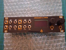Ornament and crime U_oc 1u after later audio eurorack module